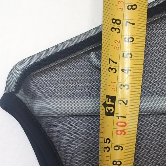 Black Strapless-Look Mesh Yoke Evening Dress - Picture 4 of 5